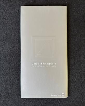 L'ETA' DI SHAKESPEARE. La Musica della Poesia