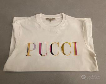 EMILIO PUCCI - T Shirt  logo - Nuova - Originale