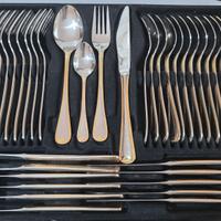 Set di posate INOX e placcato oro 24K