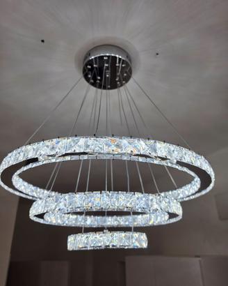 Lampadario cristallo brillante NUOVO