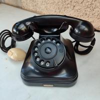 telefono fisso vintage nero 