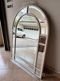 Specchio molato bisellato + set accessori bagno