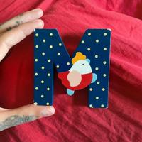 Lettera decorativa in legno