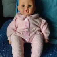 🧸 Bambola vintage “New Born Baby”  Rara con sacco
