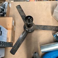 Ventilatore a soffitto vortice nero