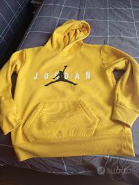 Felpa cotone gialla ragazzo 12/13 anni