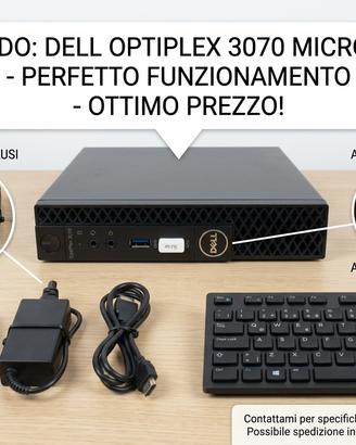 Mini PC Dell OptiPlex 3070 Micro - Perfetto
