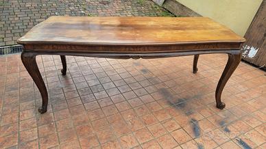 tavolo italiano in noce fisso