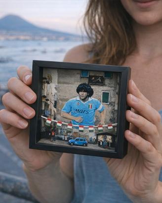 quadro mini largo maradona