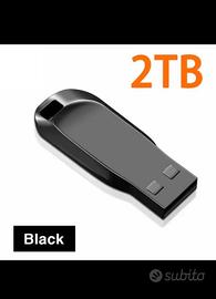 Pen drive USB 2 TB nero