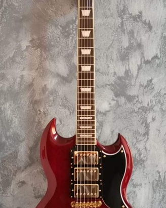 Vintage vs63 reissued electric guitar ~ cherry red