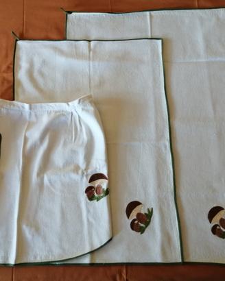 COORDINATO CUCINA 2 CANOVACCI + GREMBIULE 