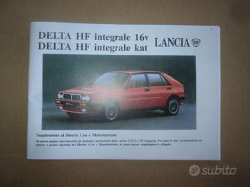 Lancia Delta HF INTEGRALE 16v Supplemento USO MAN