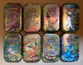 Pokemon TCG Evoluzioni Prismatiche 8x Mini Tins 