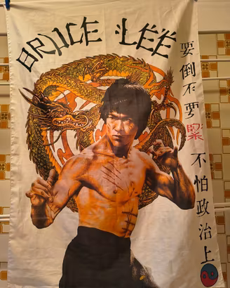 Bandiera in tela Bruce Lee