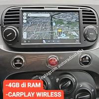 Fiat 500 stereo 4GB RAM ANDROID WIFI CARPLAY