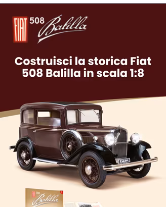 Fiat 508 Balilla in scala 1:8