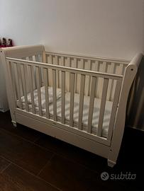 Culla/lettino trasformabile con cassetto 120x60