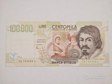 100.000 Lire Caravaggio II Tipo (1994)