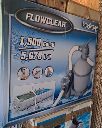 piscina con pompa per esterni 