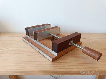 Morsa da Banco Artigianale Legno Piastre Alluminio