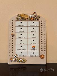 Calendario perpetuo THUN da parete in ceramica