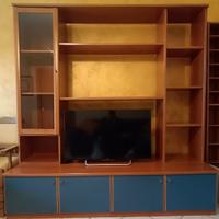 parete attrezzata in legno 