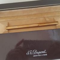 Penna a sfera Dupont placcata oro