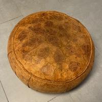 Pouf marocchino in cuoio