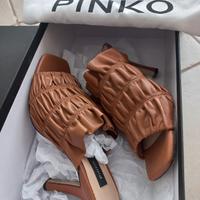 Pinko 275€, ciabatte sabot tacco beige 37