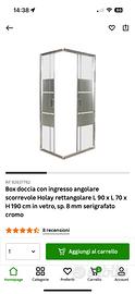 Box doccia angolare 70x90