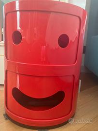 Comodino rosso kartell