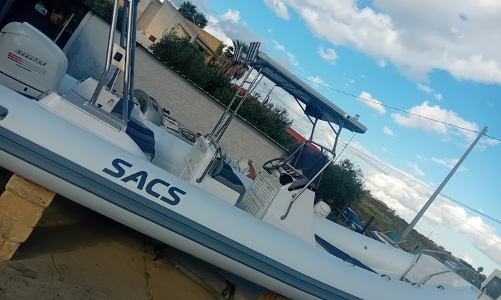 Gommone sacs s madras 750 tubi nuovi motore 250cv