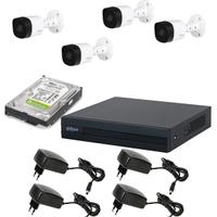 KIT VIDEOSORVEGLIANZA 4 TELECAMERE 5 MPX DAHUA DVR