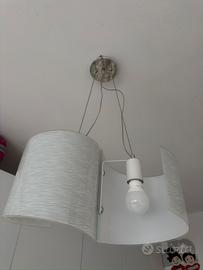 Lampadario moderno a sospensione in vetro – bianco