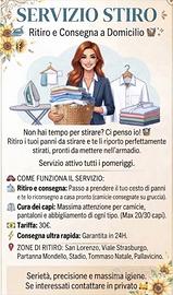 Servizio Stiro – Ritiro e Consegna a Domicilio 🧺✨