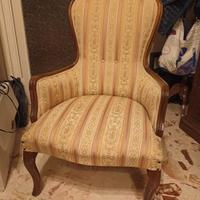 Poltrona classica in stile Luigi Filippo