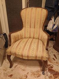 Poltrona classica in stile Luigi Filippo