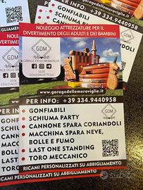 Spara macchina neve natale