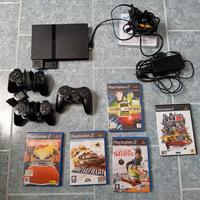 Playstation 2 slim con giochi e controller