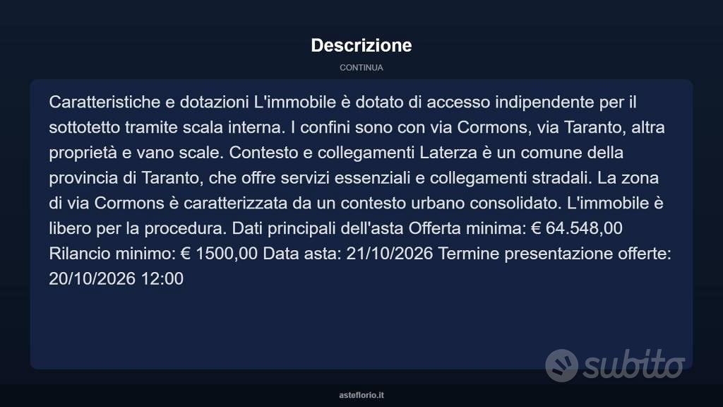 Appartamento – Laterza, Taranto - Vista 4
