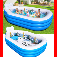 Piscina Gonfiabile Rinforzata 320x190x64cm NUOVA