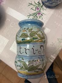 Vaso ceramica vecchia Savona anni 70