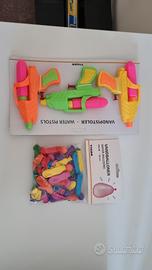 Pistole d'acqua e palloncini ad acqua