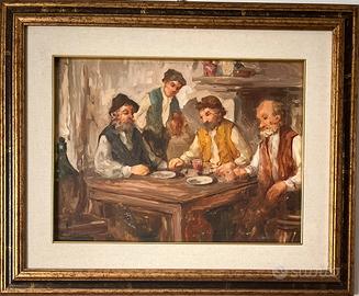 Emilio La Rocca Pittore lucano olio su tavoletta