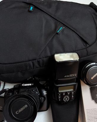 Canon EOS1100D + 18-55mm + 50mmf/1.8 + Flash Canon