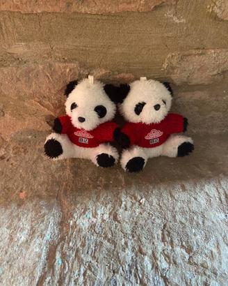 peluche pupazzo piccoli orsacchiotti 2x panda