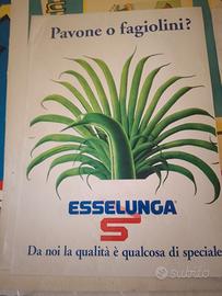manifesto poster pubblicitario Esselunga fagiolini