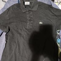 polo nera Lacoste 