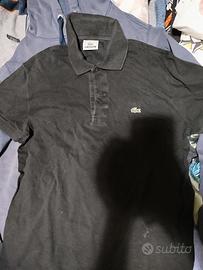 polo nera Lacoste 